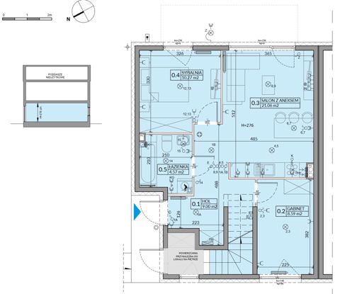 Plan 3 pok. 53m²