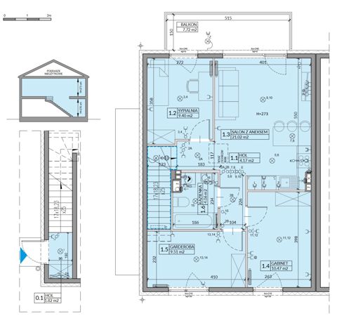 Plan 4 pok. 64m²