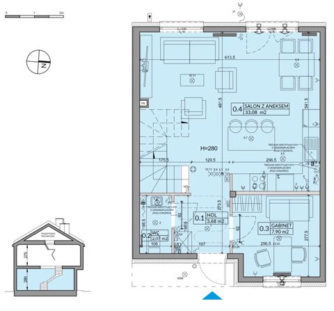 Plan 5 pok. 95m²