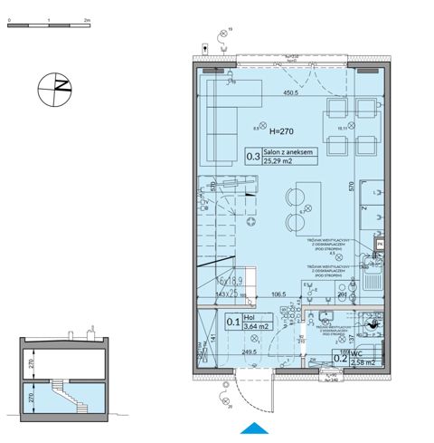 Plan 3 pok. 62m²