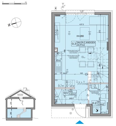 Plan 3 pok. 66m²