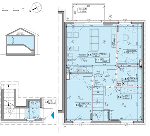 Plan 4 pok. 63m²