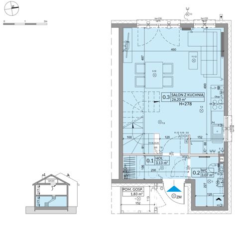 Plan 3 pok. 68m²
