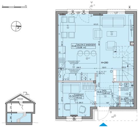 Plan 5 pok. 95m²