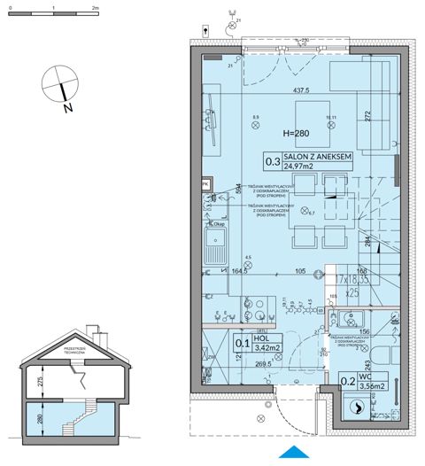 Plan 3 pok. 66m²