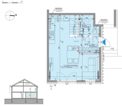 Plan 3 pok. 68m²