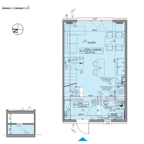 Plan 3 pok. 62m²
