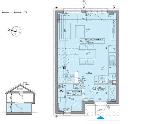 Plan 3 pok. 72m²