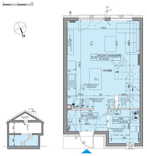 Plan 3 pok. 73m²