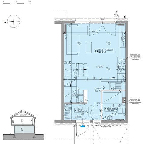 Plan 3 pok. 64m²