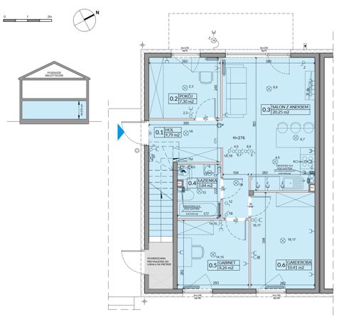 Plan 4 pok. 60m²