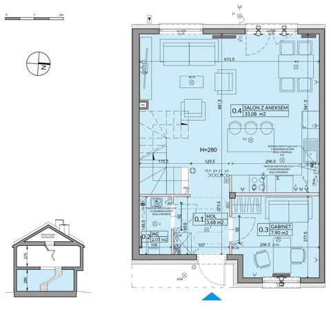 Plan 5 pok. 95m²
