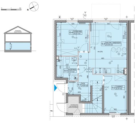 Plan 3 pok. 53m²