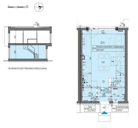 Plan 3 pok. 63m²