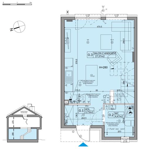Plan 3 pok. 73m²