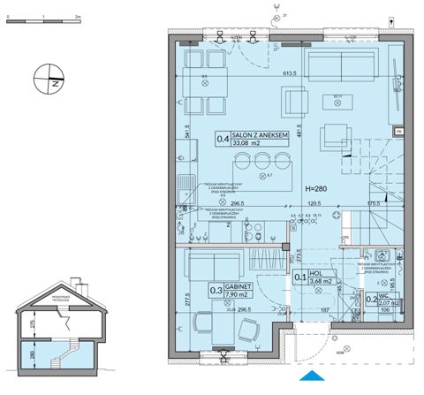Plan 5 pok. 95m²