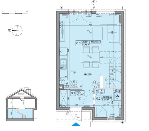 Plan 3 pok. 72m²