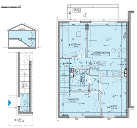 Plan 4 pok. 64m²