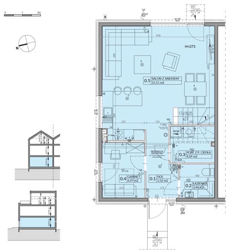 Plan 6 pok. 150m²