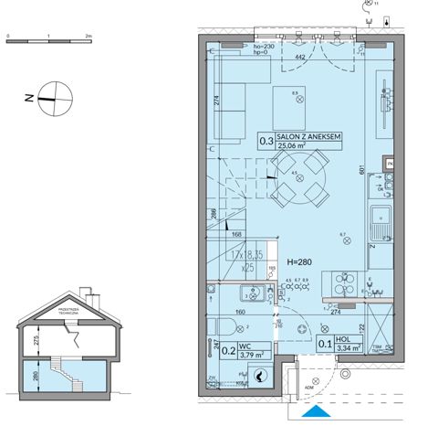Plan 3 pok. 66m²