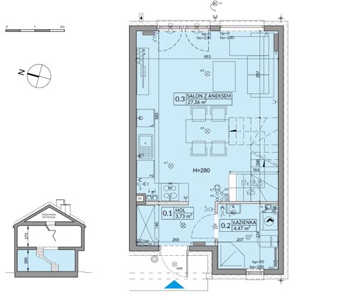Plan 3 pok. 72m²
