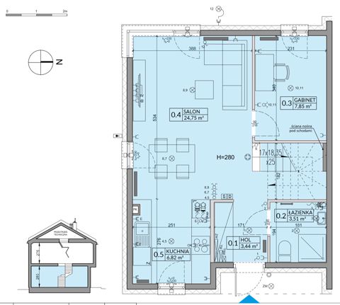 Plan 5 pok. 95m²
