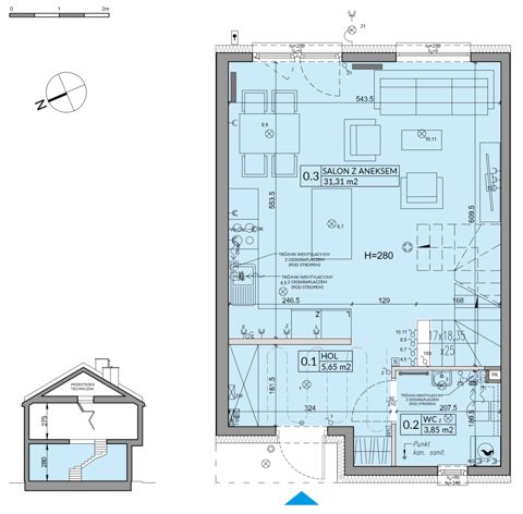 Plan 4 pok. 83m²