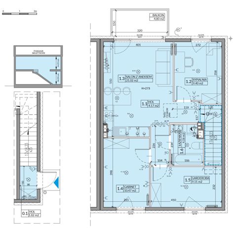 Plan 4 pok. 64m²