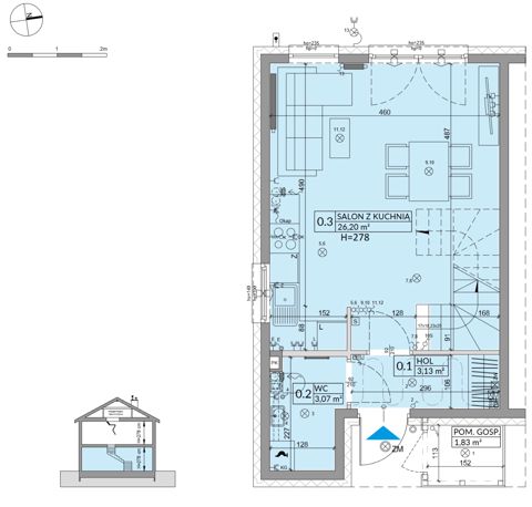 Plan 3 pok. 68m²