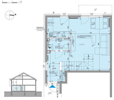 Plan 3 pok. 70m²