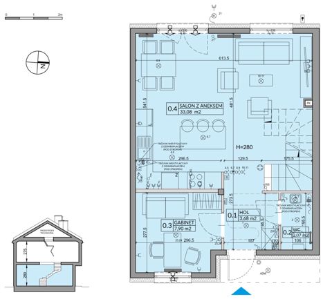 Plan 5 pok. 95m²
