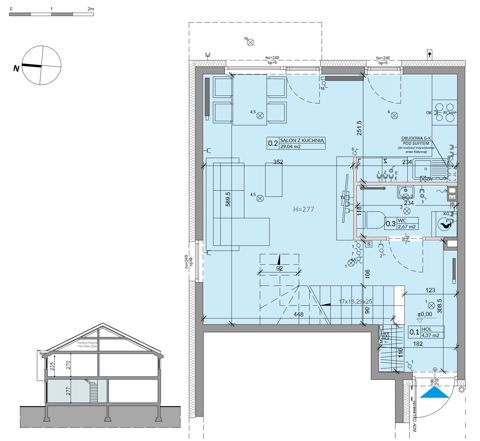Plan 3 pok. 71m²