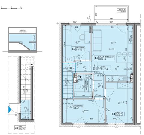 Plan 4 pok. 64m²