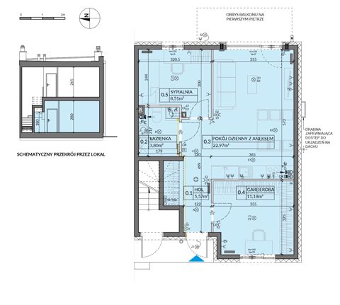Plan 3 pok. 52m²