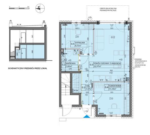 Plan 3 pok. 52m²
