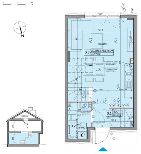 Plan 3 pok. 66m²