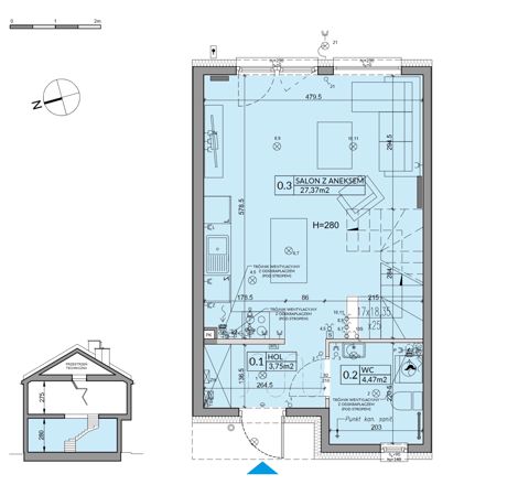 Plan 3 pok. 73m²