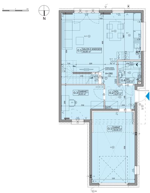 Plan 5 pok. 114m²