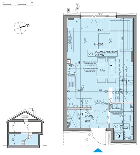 Plan 3 pok. 66m²