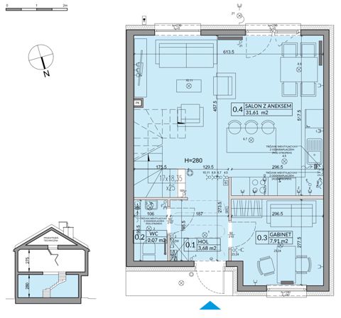 Plan 5 pok. 92m²