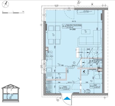 Plan 3 pok. 76m²