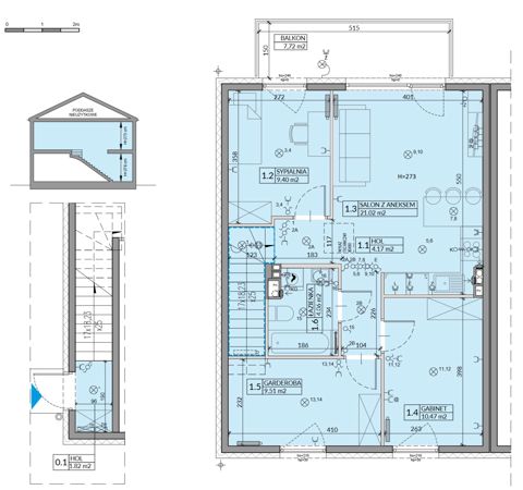 Plan 4 pok. 64m²