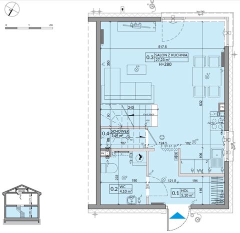 Plan 3 pok. 76m²