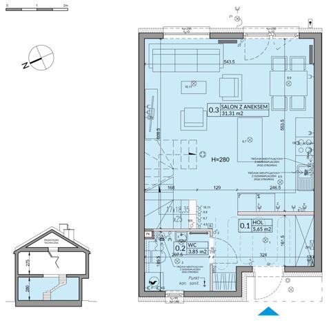 Plan 4 pok. 83m²