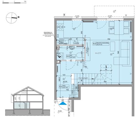 Plan 3 pok. 70m²
