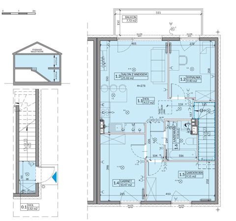 Plan 4 pok. 64m²