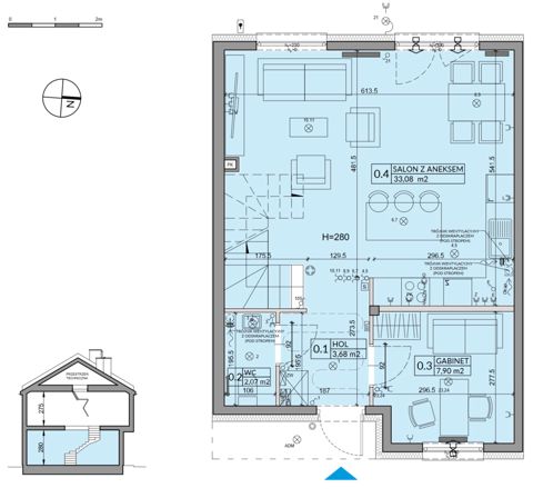 Plan 5 pok. 95m²