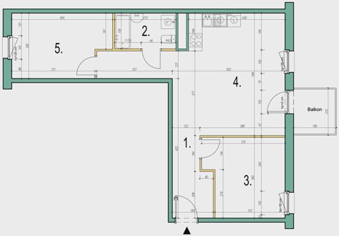 Plan 3 pok. 64m²