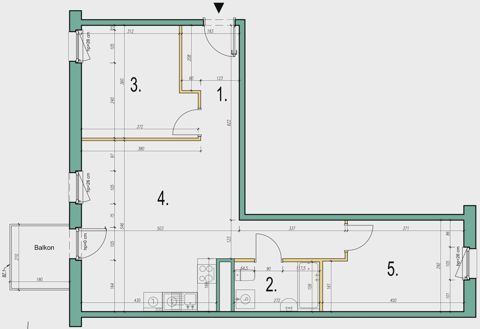 Plan 3 pok. 64m²