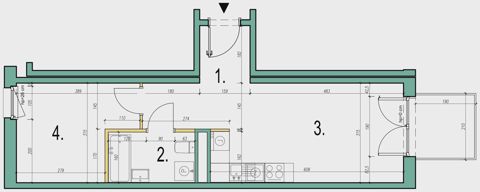 Plan 2 pok. 39m²